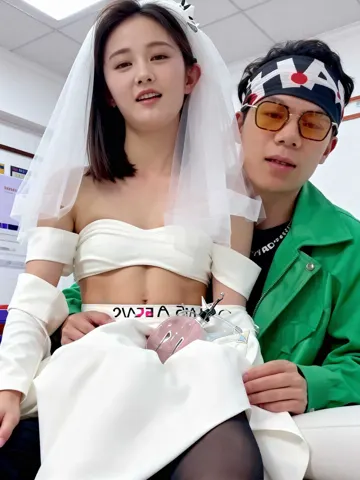 AI换脸 李一桐 背着自己老公身穿婚纱被大屌猛男暴插淫叫口交调教视频流出
